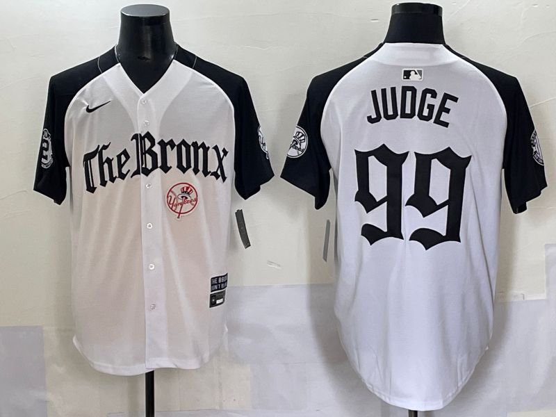 Men 2025 New York Yankees #99 Judge White black Five generations Joint Name Nike MLB Jersey style 59->new york yankees->MLB Jersey